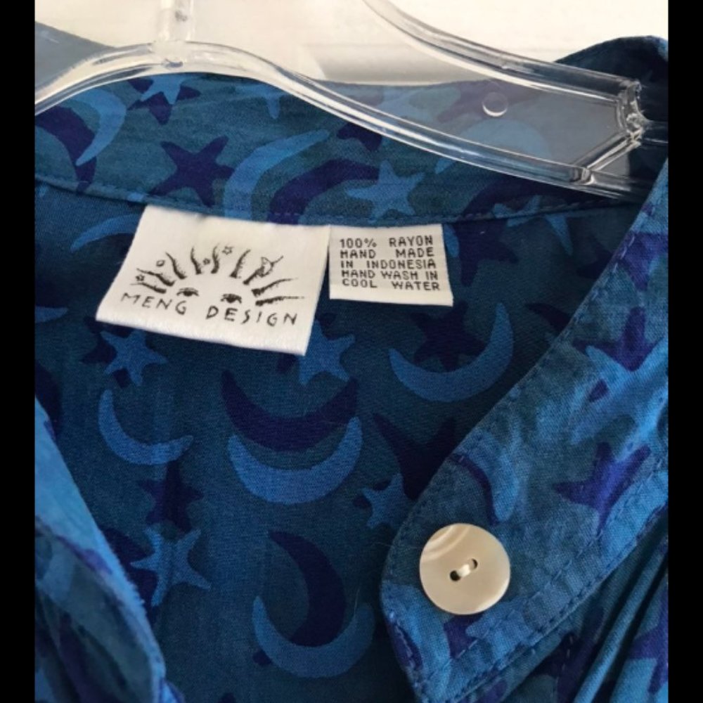 Moon And Stars Button Down Blouse View 3